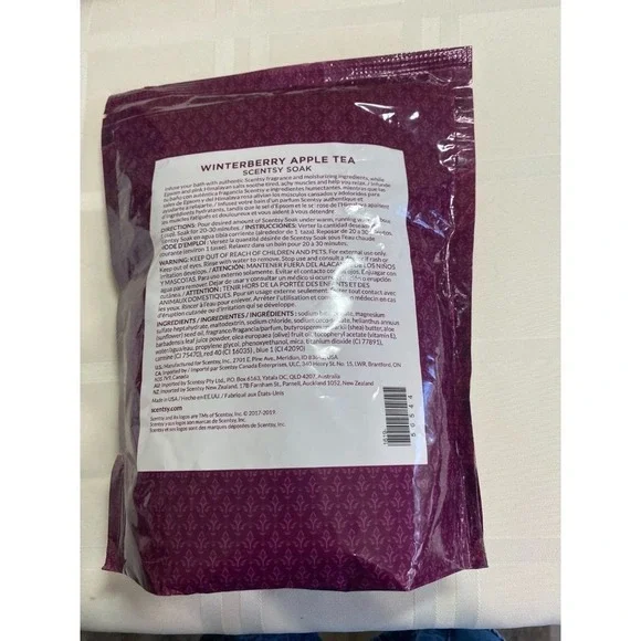 Scentsy Winterberry Apple Tea Soak Discontinued Cozy Winter Scent - Picture 3 of 6